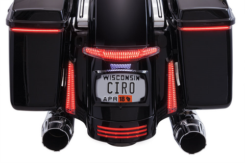 Ciro Latitude Tail Light and License Plate Holder (Black) ('14-UP)