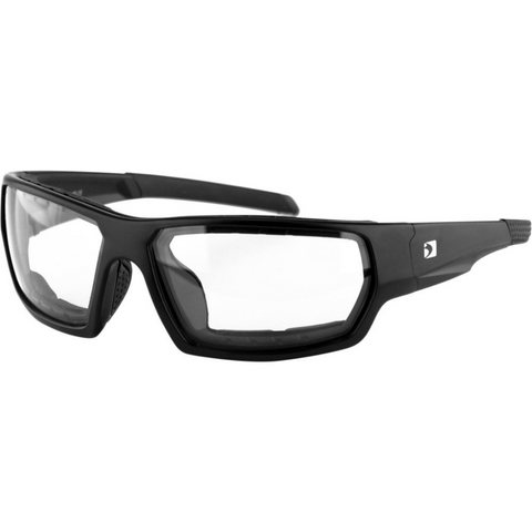 Bobster Tread Sunglasses Matte Black W/Clear Lens Removable Foam