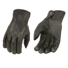 Milwaukee Leather SH875 Men's Thermal Lined Deerskin Gloves with Snap Wrist