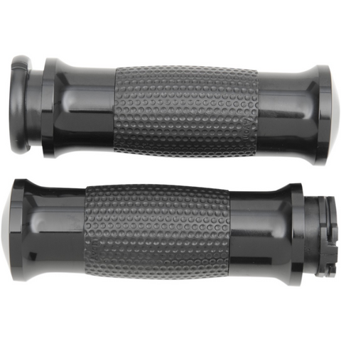Avon Gel 3-Ring Grips for Harley Dual Cable - Black
